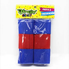 Festones Lisos 6 Und 5 cm x 10 Metros Campeon Azul